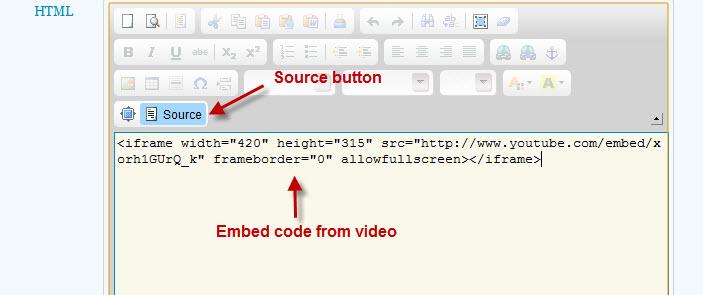 HTML Source and Embed Code Example Image
